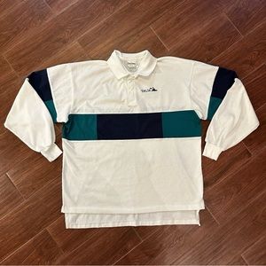 Vintage 70s Bowling Shirt King Louie Delta Long Sleeve Polo Size XL